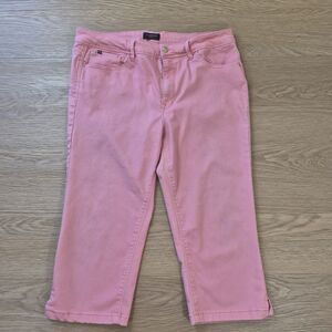 Curve Appeal Pants 16 Minimalist Jegging Rose Pink High Rise Sculpting Cropped